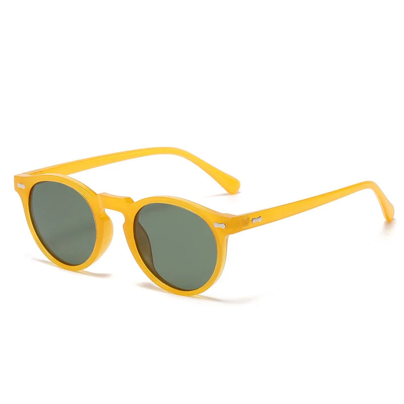 Shengmeiyu Riviera Tea – Round Polarized Sunglasses