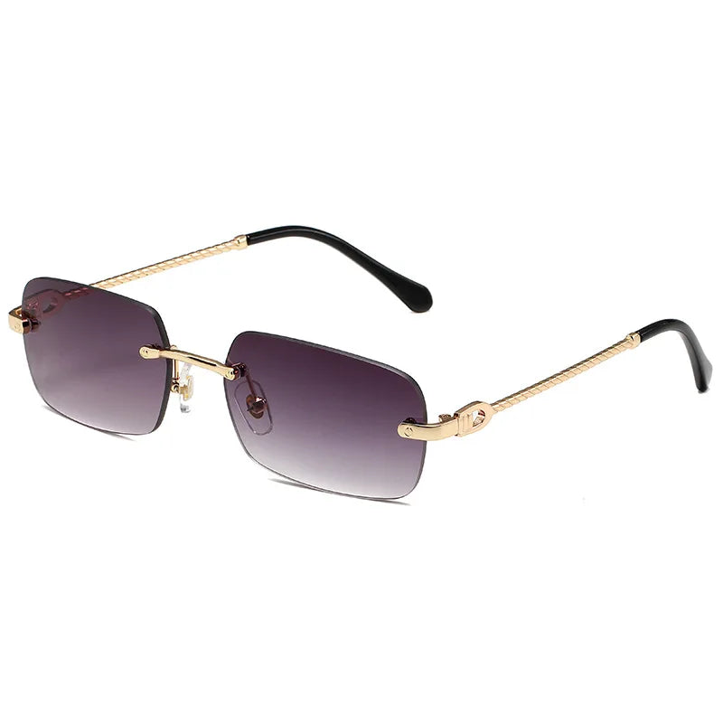 Golden Horizon – Geometric Mini Sunglasses