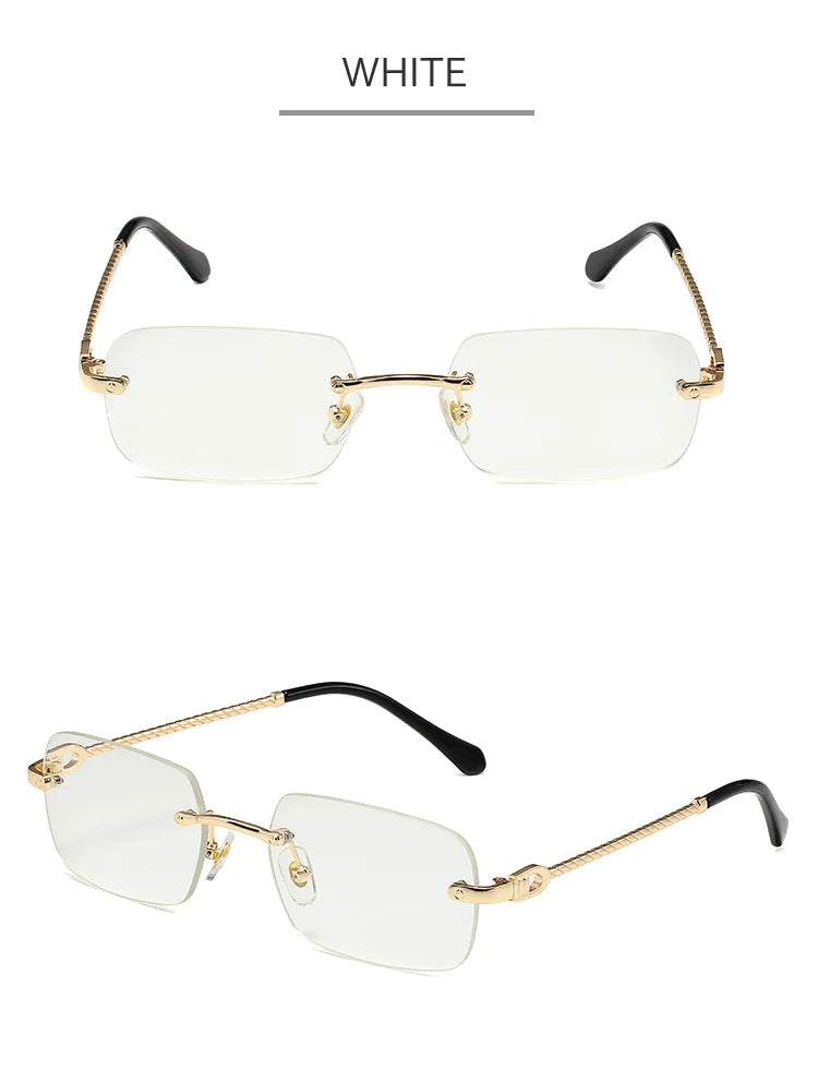 Golden Horizon – Geometric Mini Sunglasses