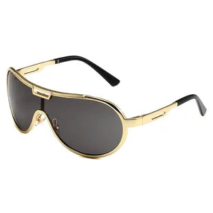 Milano Y2K Gold – Frameless Integrated Sunglasses