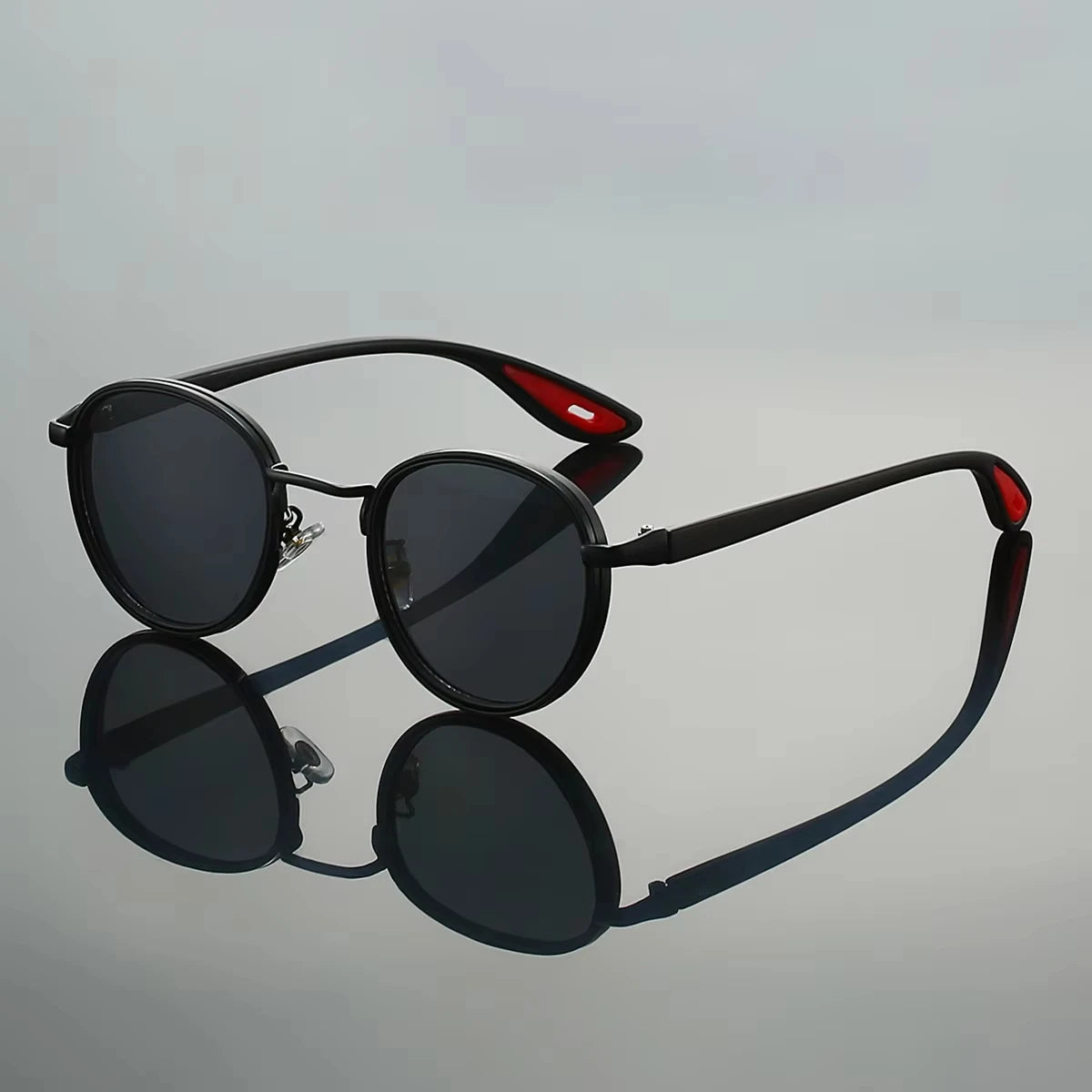 Klassnum Roma Noir – Vintage Round Sunglasses