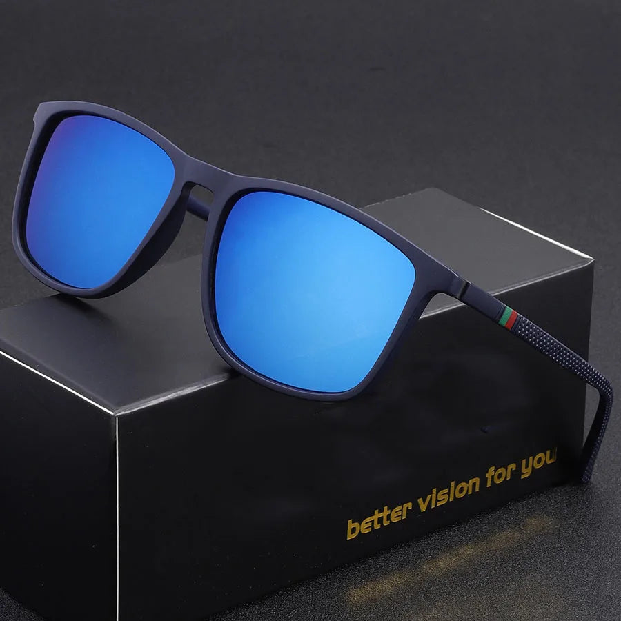 Hindfield Manhattan Black – Rectangular Sunglasses