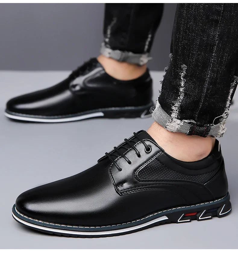 Men’s Casual Leather Shoes – Comfortable and Versatile Design
