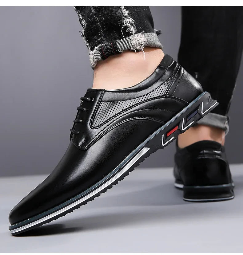 Men’s Casual Leather Shoes – Comfortable and Versatile Design