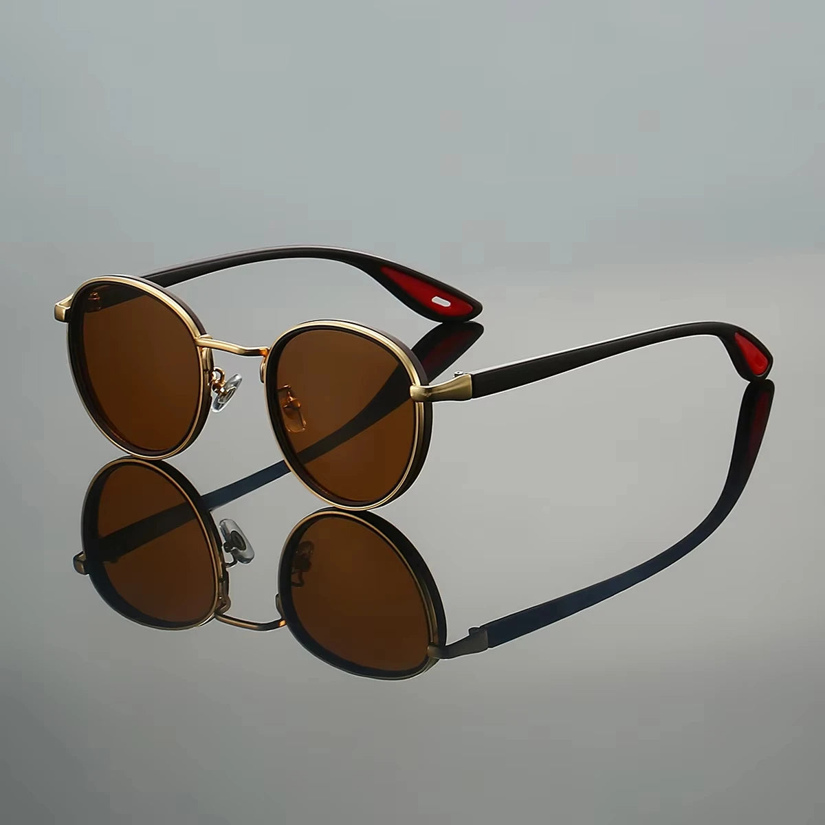 Klassnum Roma Noir – Vintage Round Sunglasses