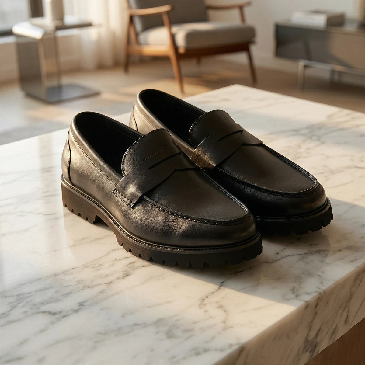 Women's Premium Leather Penny Loafers – Ultra Comfortable and Stylish