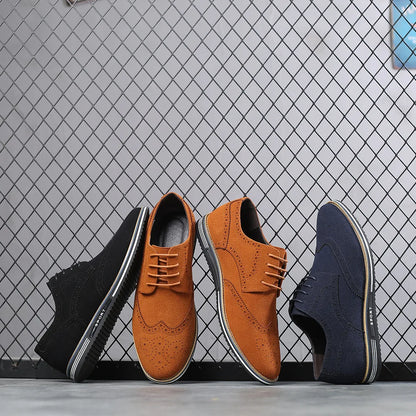 Men’s Basic Leather Casual Shoes – Versatile Everyday Wear