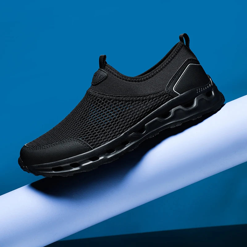 Men’s Ultra Comfortable Walking Shoes – Breathable Slip-On Design