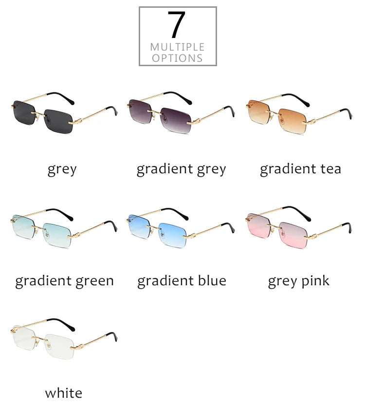 Golden Horizon – Geometric Mini Sunglasses
