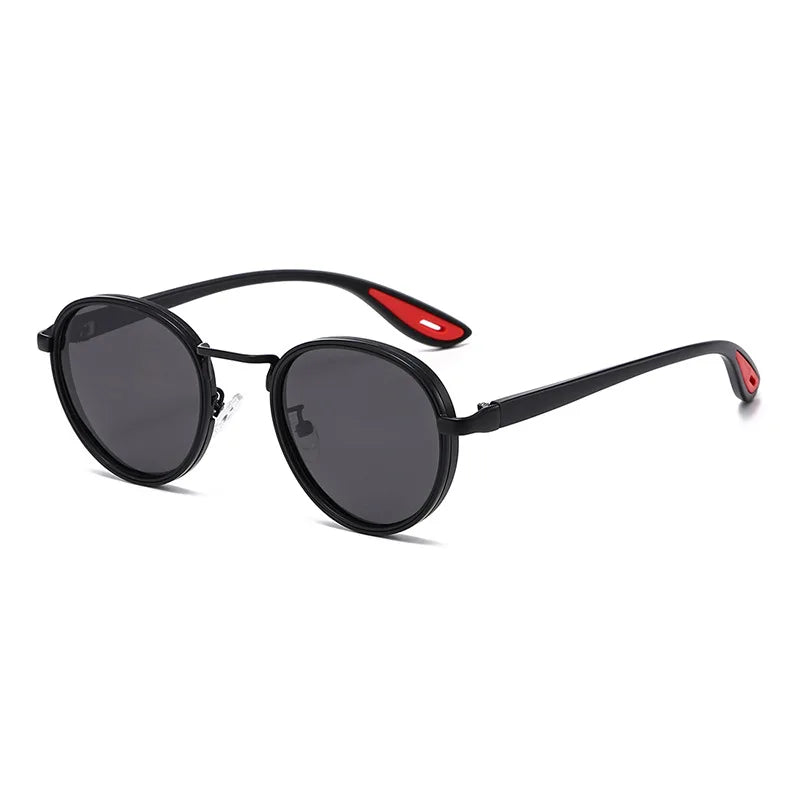 Klassnum Roma Noir – Vintage Round Sunglasses