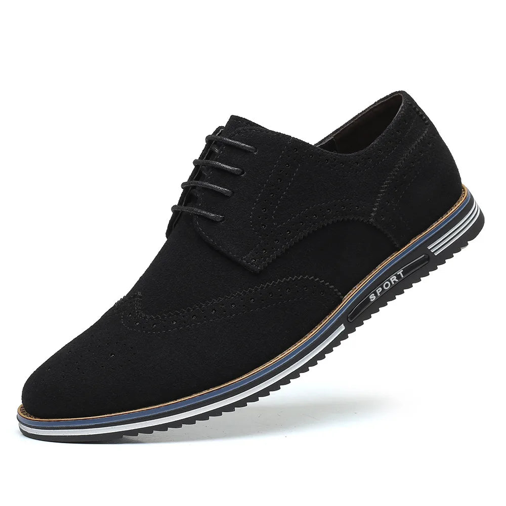 Men’s Basic Leather Casual Shoes – Versatile Everyday Wear