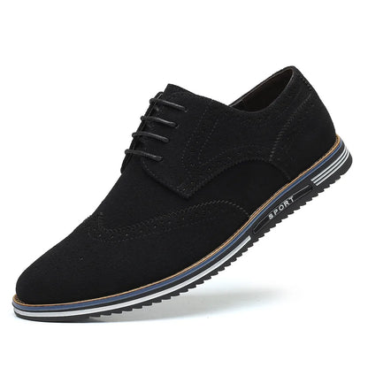 Men’s Basic Leather Casual Shoes – Versatile Everyday Wear
