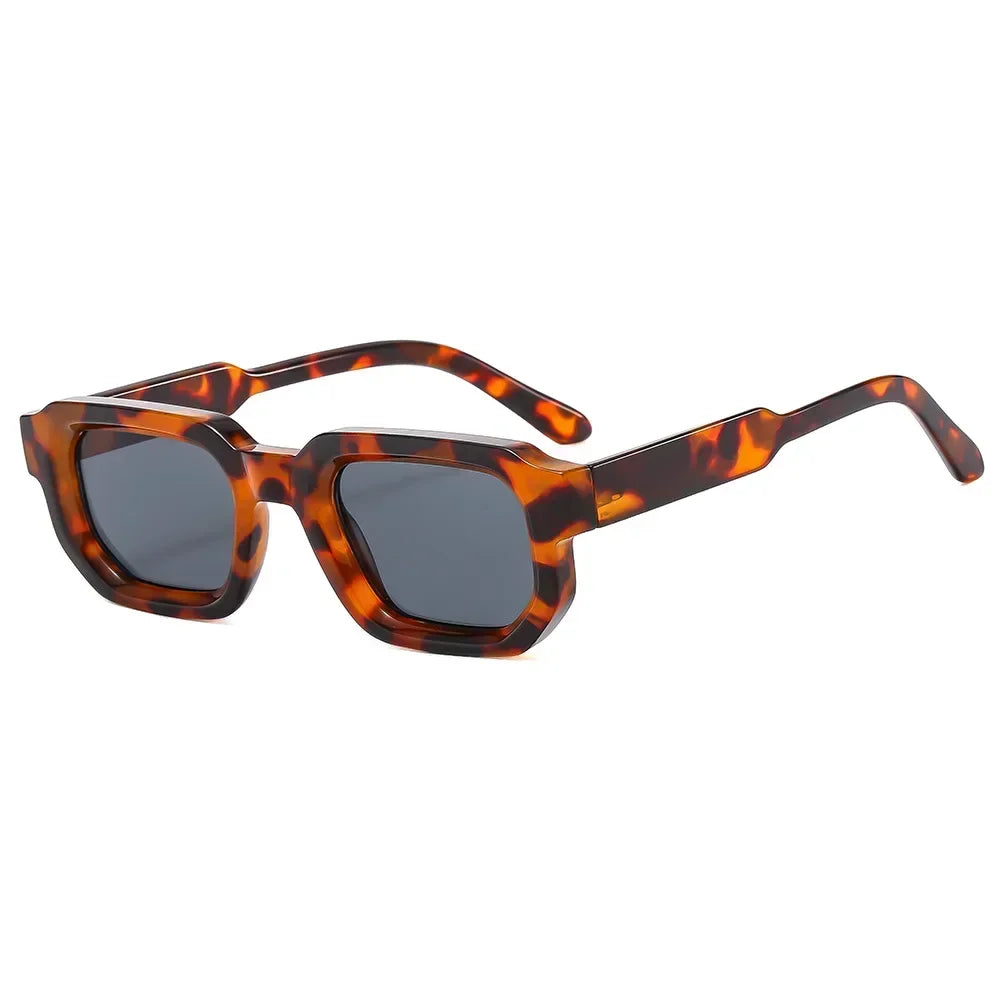 Saint-Tropez Blue – Retro Square Sunglasses