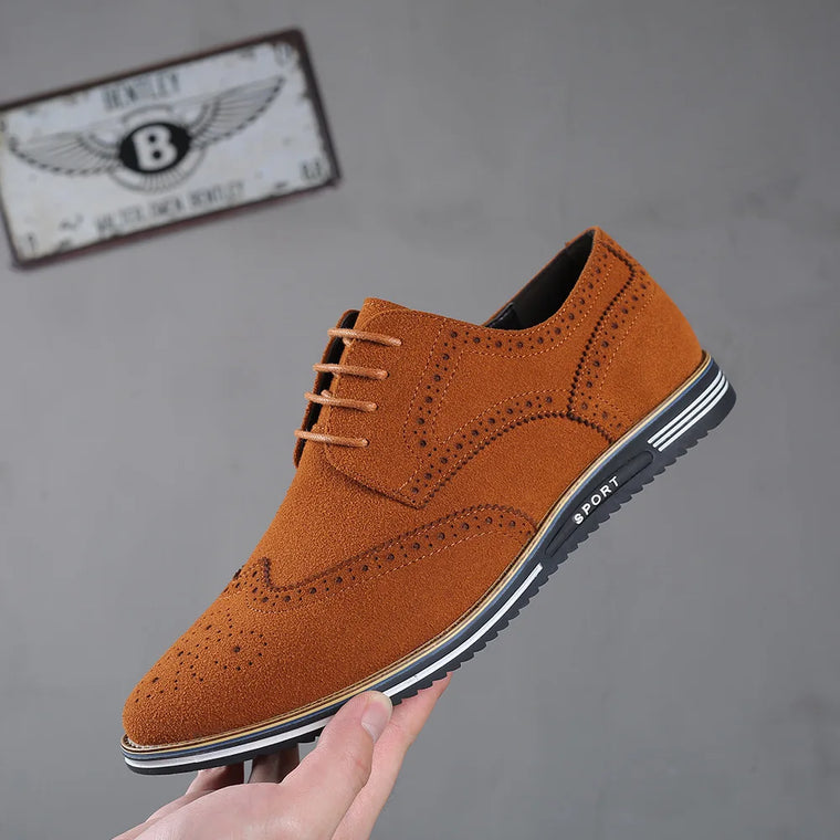 Men’s Basic Leather Casual Shoes – Versatile Everyday Wear