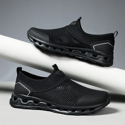 Men’s Ultra Comfortable Walking Shoes – Breathable Slip-On Design