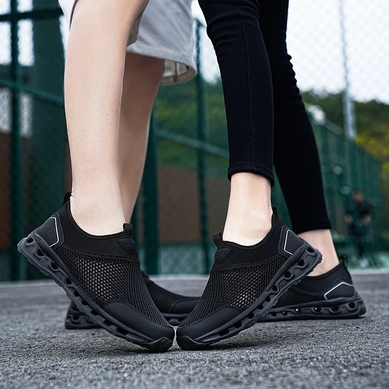 Men’s Ultra Comfortable Walking Shoes – Breathable Slip-On Design