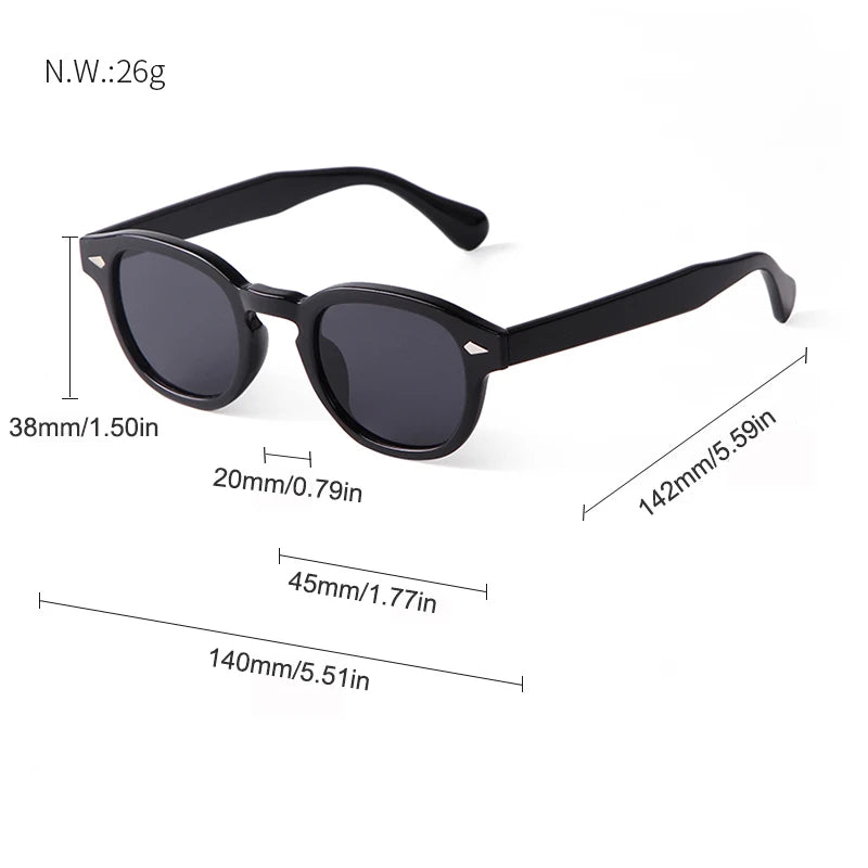 Paris Azure – Round Sunglasses