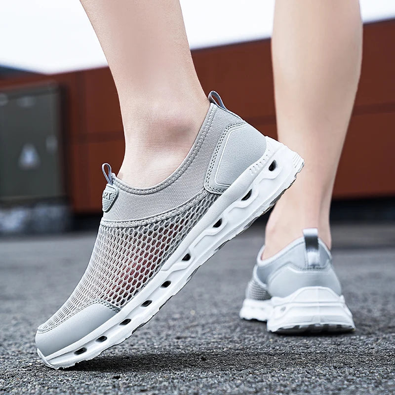 Men’s Ultra Comfortable Walking Shoes – Breathable Slip-On Design