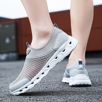 Men’s Ultra Comfortable Walking Shoes – Breathable Slip-On Design