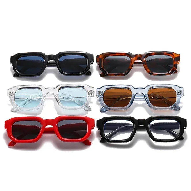 Saint-Tropez Blue – Retro Square Sunglasses