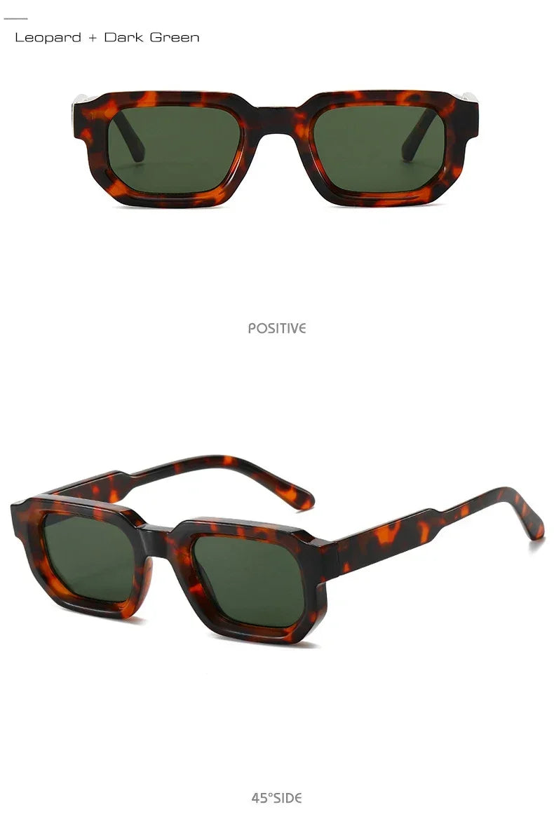 Saint-Tropez Blue – Retro Square Sunglasses