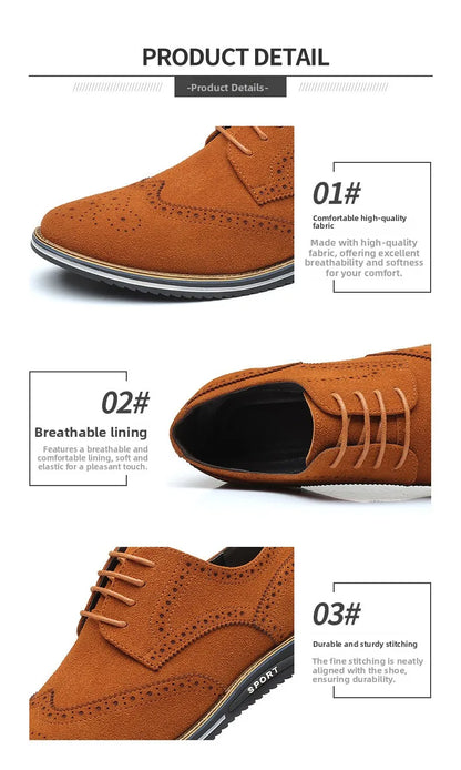 Men’s Basic Leather Casual Shoes – Versatile Everyday Wear
