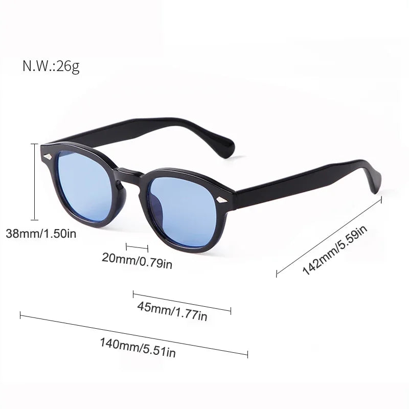 Paris Azure – Round Sunglasses