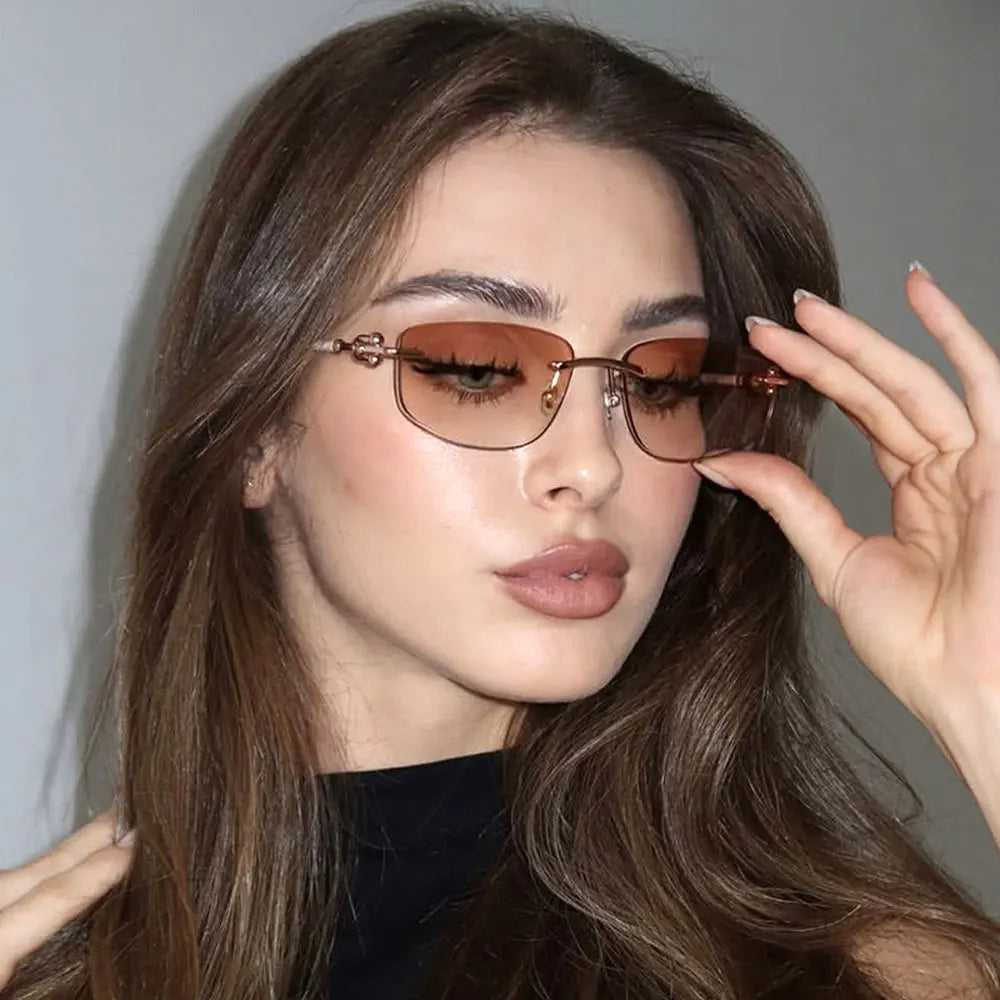 Salutami Milano Prism – Frameless Irregular Sunglasses