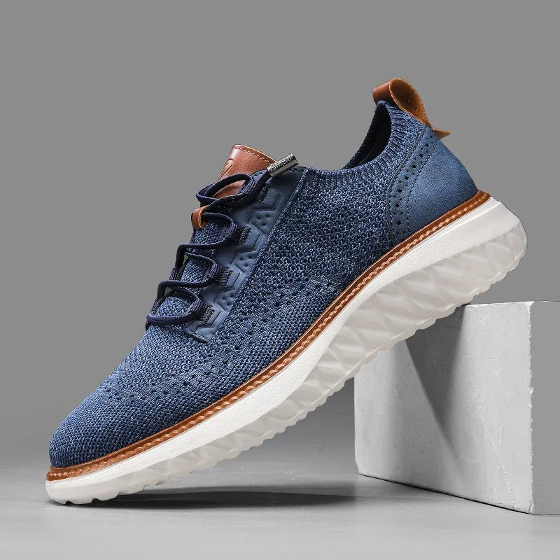 Men’s Lightweight Casual Shoes – Breathable Mesh and Rubber Sole