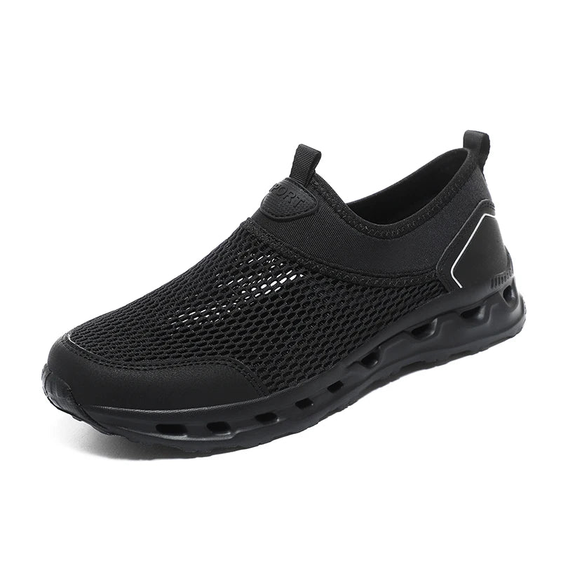 Men’s Ultra Comfortable Walking Shoes – Breathable Slip-On Design