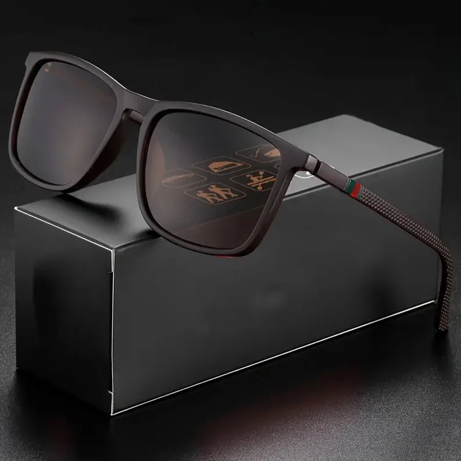 Hindfield Manhattan Black – Rectangular Sunglasses