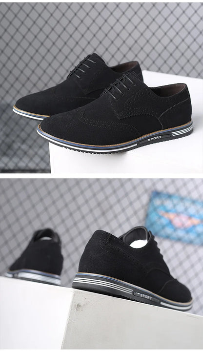 Men’s Basic Leather Casual Shoes – Versatile Everyday Wear