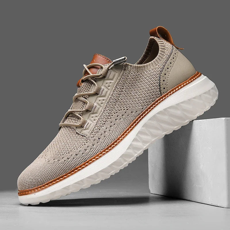 Men’s Lightweight Casual Shoes – Breathable Mesh and Rubber Sole