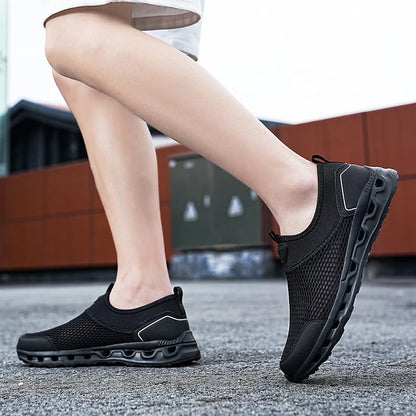 Men’s Ultra Comfortable Walking Shoes – Breathable Slip-On Design