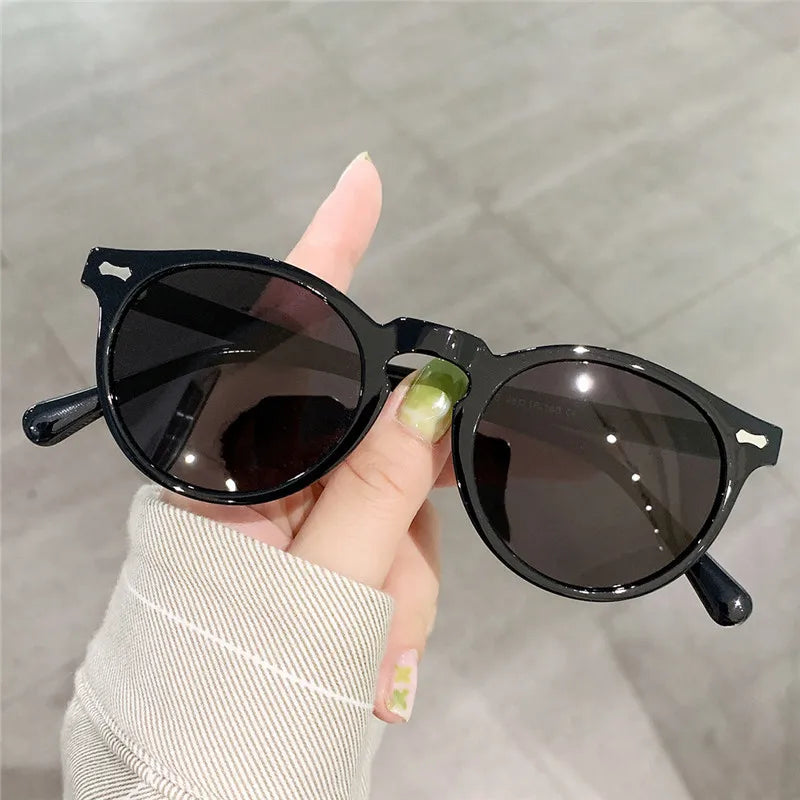 Shengmeiyu Riviera Tea – Round Polarized Sunglasses