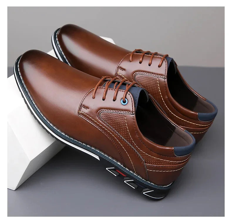 Men’s Casual Leather Shoes – Comfortable and Versatile Design