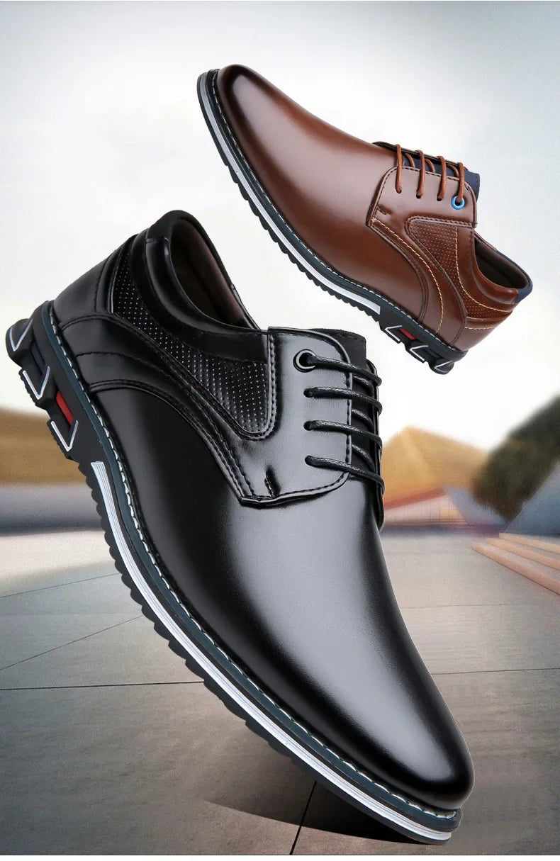 Men’s Casual Leather Shoes – Comfortable and Versatile Design