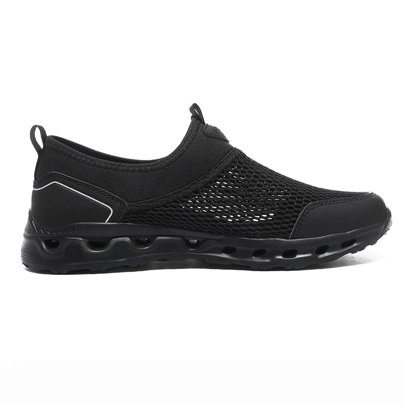 Men’s Ultra Comfortable Walking Shoes – Breathable Slip-On Design