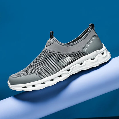 Men’s Ultra Comfortable Walking Shoes – Breathable Slip-On Design