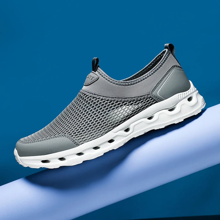 Men’s Ultra Comfortable Walking Shoes – Breathable Slip-On Design