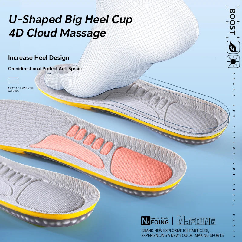 Men’s Comfortable Shoe Insoles – Shock Absorption and Breathable Design