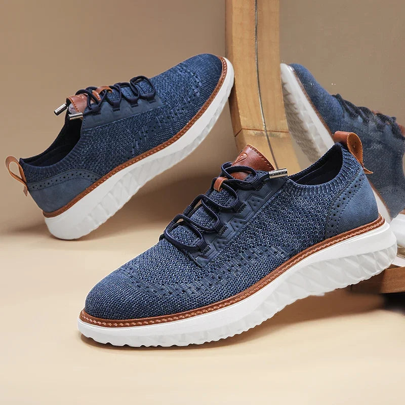 Men’s Lightweight Casual Shoes – Breathable Mesh and Rubber Sole