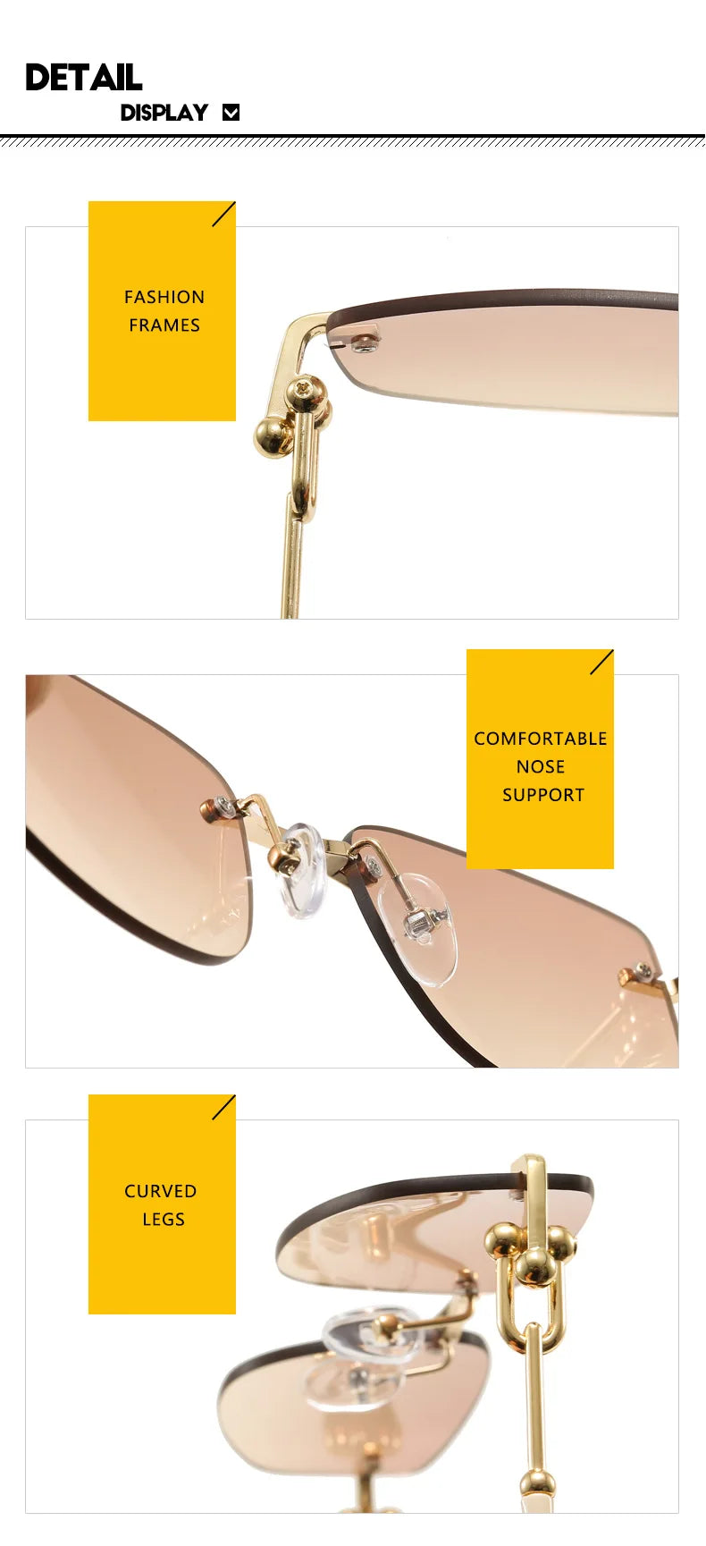 Salutami Milano Prism – Frameless Irregular Sunglasses
