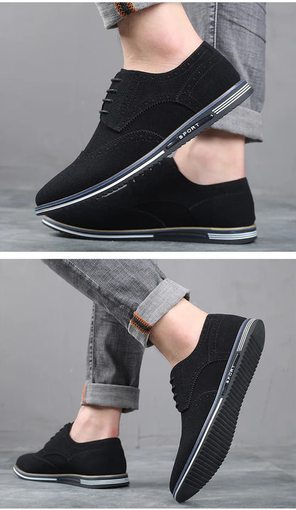 Men’s Basic Leather Casual Shoes – Versatile Everyday Wear