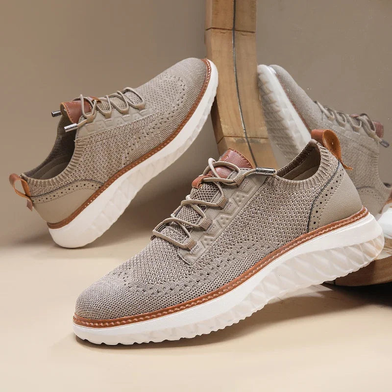 Men’s Lightweight Casual Shoes – Breathable Mesh and Rubber Sole