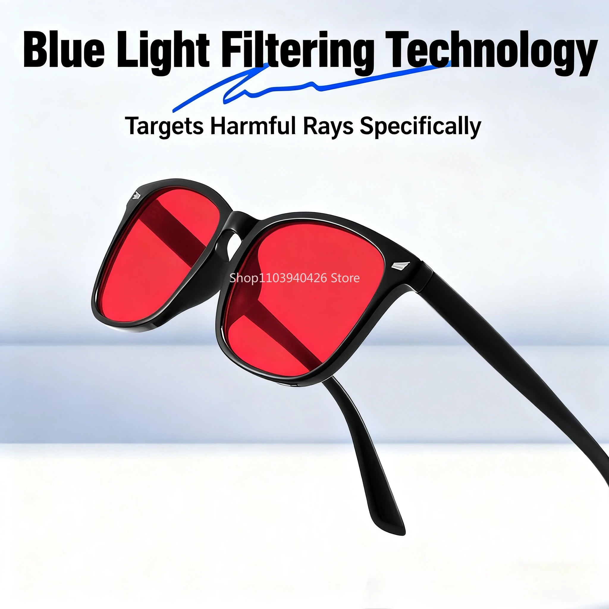 Nocturne Amber – Red Lens Blue Light Blocking Glasses