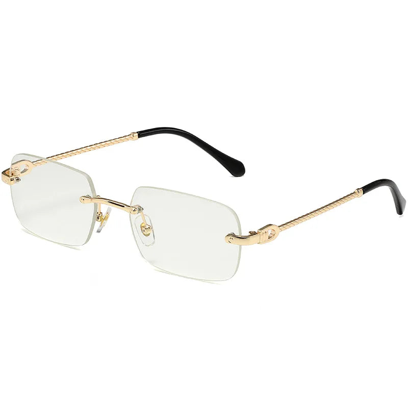 Golden Horizon – Geometric Mini Sunglasses
