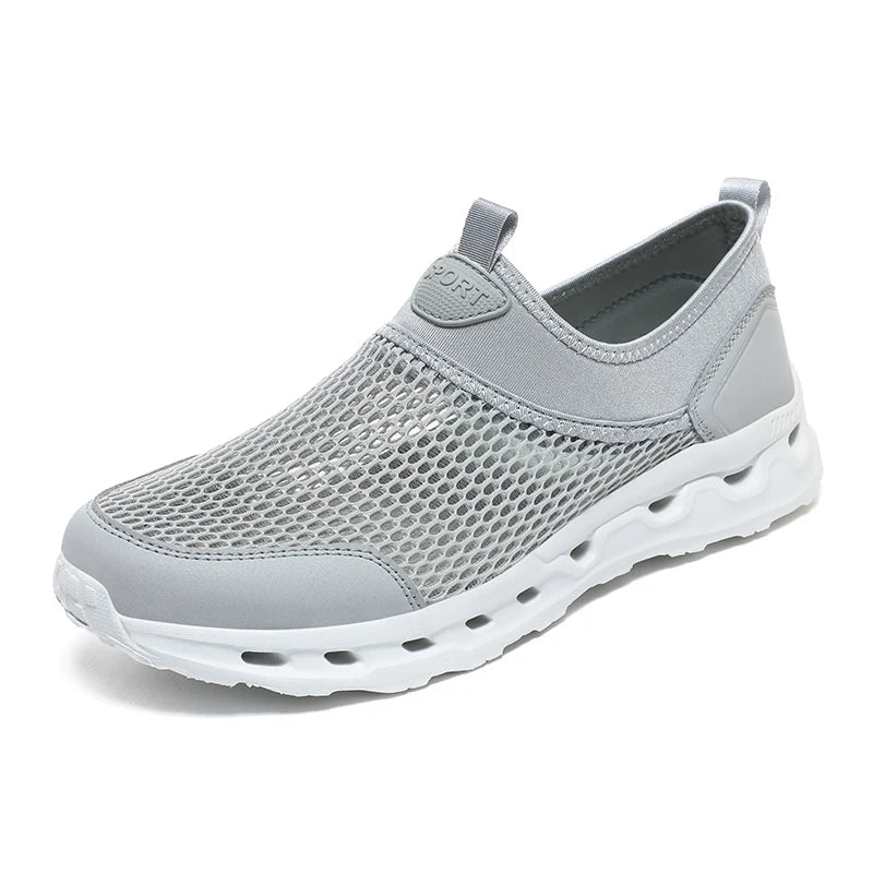 Men’s Ultra Comfortable Walking Shoes – Breathable Slip-On Design
