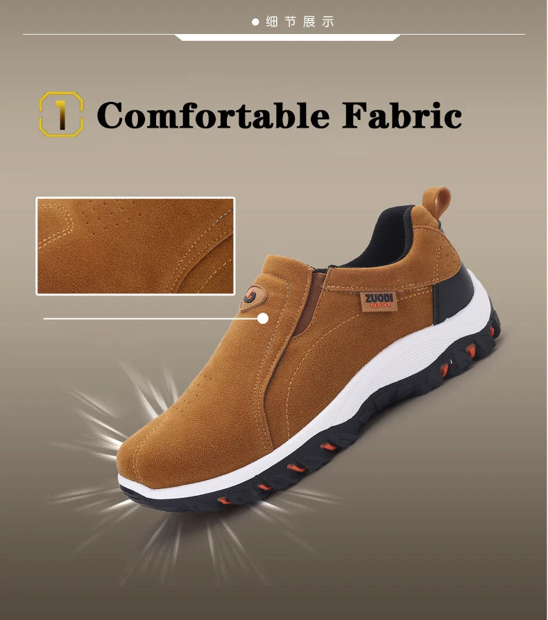 Men’s Leather Loafers Slip-On – Lightweight and Breathable Comfort
