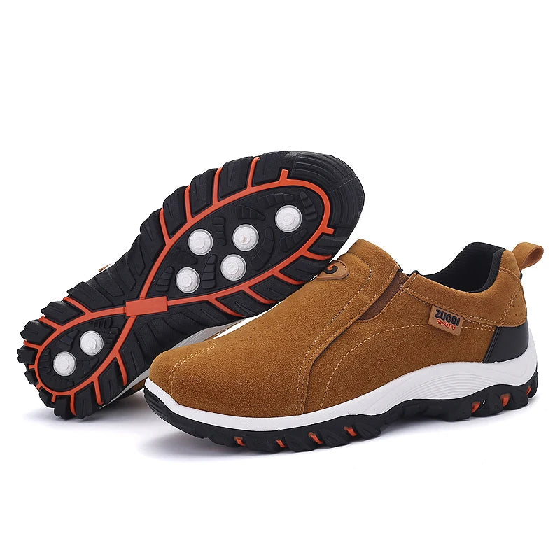 Men’s Leather Loafers Slip-On – Lightweight and Breathable Comfort